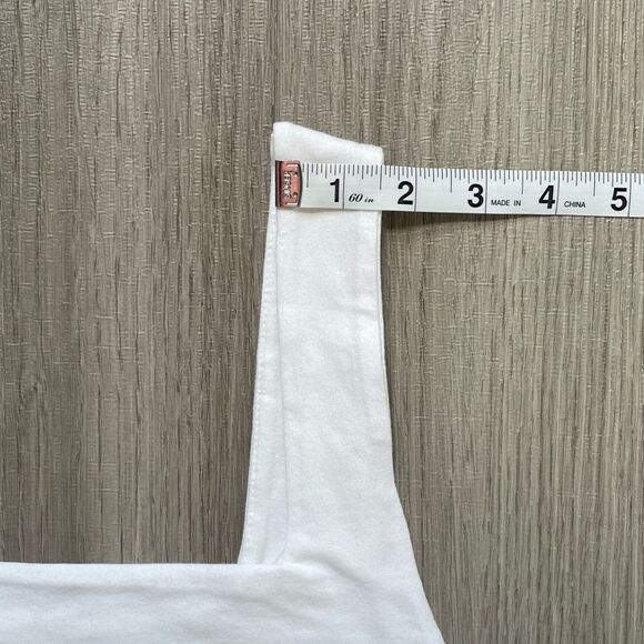 NWT Old Navy Square Neck Tank Top Bodysuit White S - Picture 5 of 8